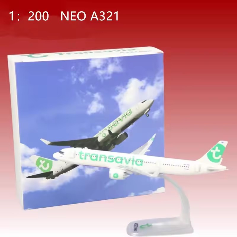 Model Airplane Plastic - โมเดลเครื่องบินสเกล 1:200 ยี่ห้อ Marabu/Play/Vueling/A320neo สายการบินออสเตรีย/ทรานส์อาเวีย ของสะสม