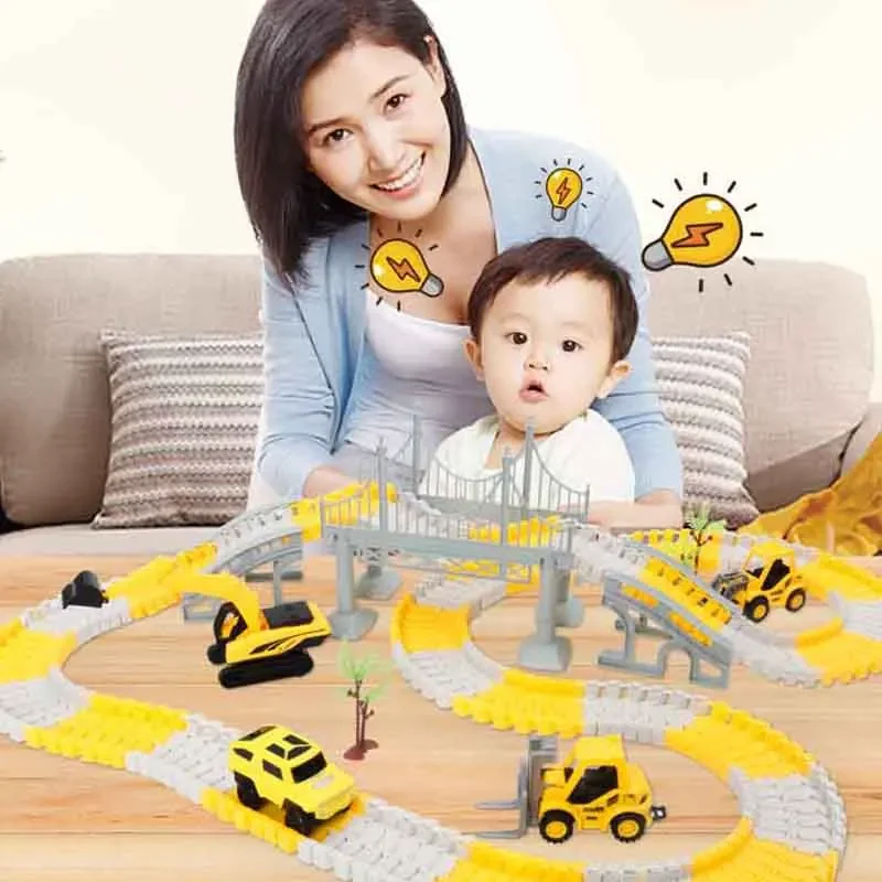 137-467pcs เด็กไฟฟ้าของเล่นรถว - Hot Wheels Car Track Sets บทวิจารณ์และราคา