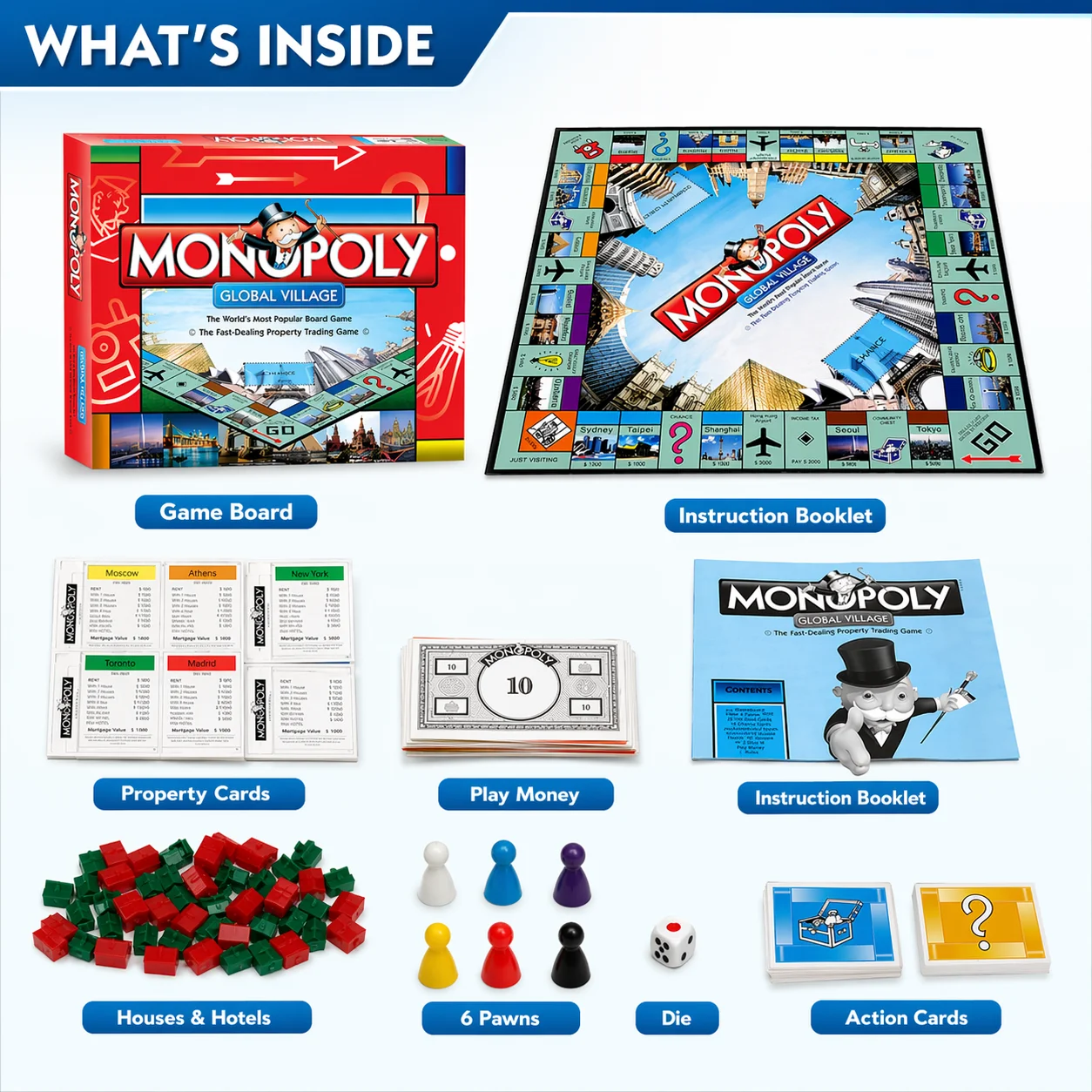เกมกระดานพรีเมียม MONOPOLY GLO - Hasbro Game Monopoly บทวิจารณ์และราคา